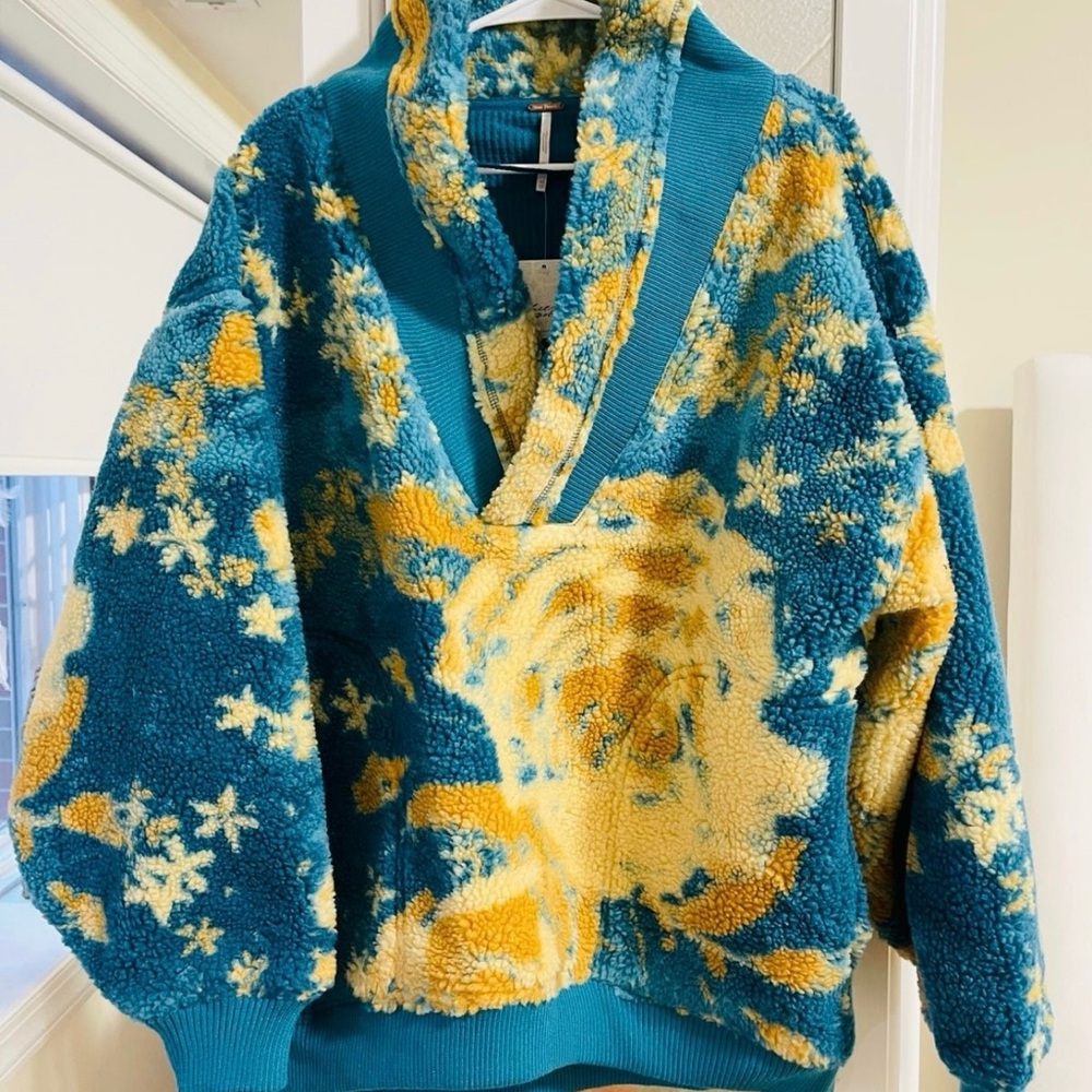 FREE PEOPLE ROSIE SHERPA PRINTED JACKET size xs - Picture 4 of 5